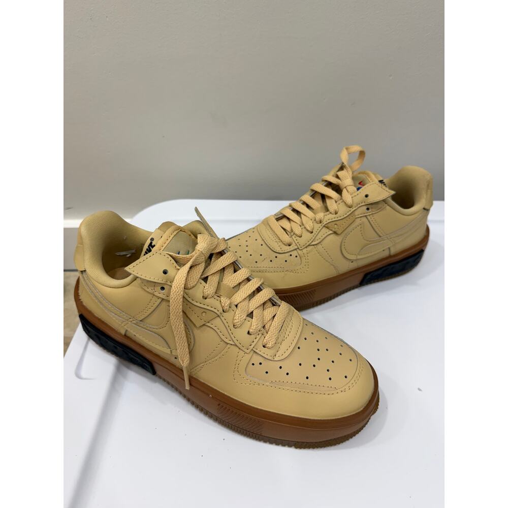 Nike AIR FORCE 1 FONTANKA Women's Shoes Sesame/Black Multi Sz 7.5 DH1290-201